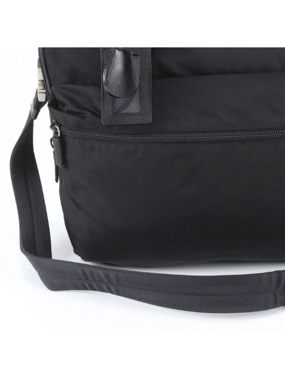 Prada White Tag Tessuto Nylon Leather 2-Way Business Bag Shoulder